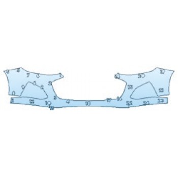 PAINT PROTECTION KIT - 2020 CHEVROLET CRUZE SEDAN DIESEL BUMPER - PRECUT PPF CLEAR BRA WRAP