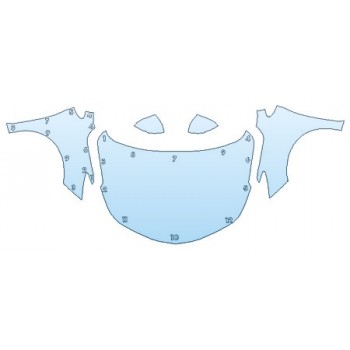 PAINT PROTECTION KIT - 2020 CHEVROLET CRUZE SEDAN L FULL HOOD FENDERS MIRRORS - PRECUT PPF CLEAR BRA WRAP