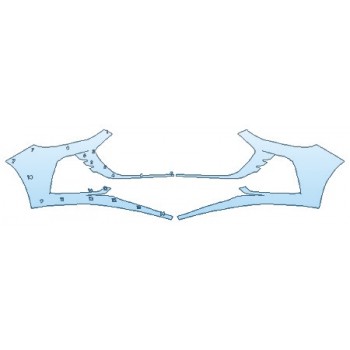 PAINT PROTECTION KIT - 2019 CHEVROLET CRUZE SEDAN RS BUMPER - PRECUT PPF CLEAR BRA WRAP