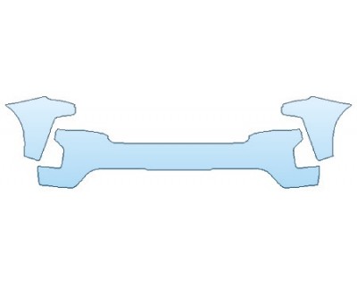PAINT PROTECTION KIT - 2020 CHEVROLET SILVERADO 1500  RST BUMPER - PRECUT PPF CLEAR BRA WRAP