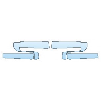 PAINT PROTECTION KIT - 2020 CHEVROLET SILVERADO 1500 HIGH COUNTRY HEADLIGHTS - PRECUT PPF CLEAR BRA WRAP
