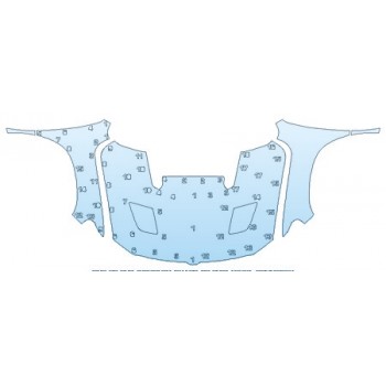 PAINT PROTECTION KIT - 2020 DODGE RAM 1500 REBEL FULL HOOD FENDERS - PRECUT PPF CLEAR BRA WRAP