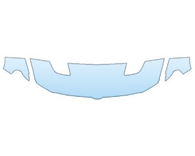 PAINT PROTECTION KIT - 2020 DODGE RAM 1500 REBEL HOOD (24 INCH WRAPPED EDGES) FENDERS - PRECUT PPF CLEAR BRA WRAP
