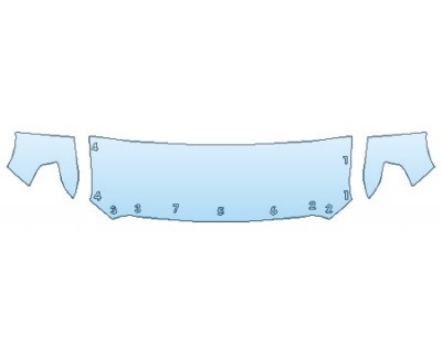 PAINT PROTECTION KIT - 2020 GMC SIERRA 1500 DENALI HOOD (24 INCH) FENDERS - PRECUT PPF CLEAR BRA WRAP