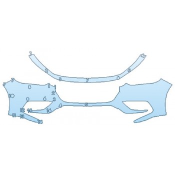 PAINT PROTECTION KIT - 2020 HONDA INSIGHT EX BUMPER - PRECUT PPF CLEAR BRA WRAP