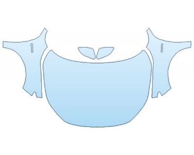 PAINT PROTECTION KIT - 2020 HONDA INSIGHT TOURING FULL HOOD (WRAPPED EDGES) FENDERS MIRRORS - PRECUT PPF CLEAR BRA WRAP