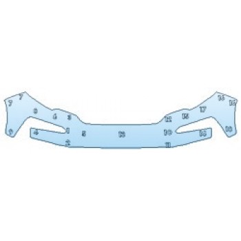 PAINT PROTECTION KIT - 2020 HONDA PILOT TOURING BUMPER - PRECUT PPF CLEAR BRA WRAP
