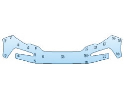 PAINT PROTECTION KIT - 2020 HONDA PILOT TOURING BUMPER - PRECUT PPF CLEAR BRA WRAP