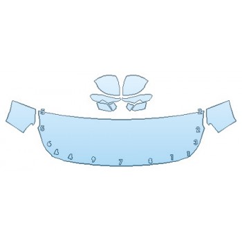 Precut PPF Kit – Clear Bra Paint Protection Film PAINT PROTECTION KIT - 2020 HYUNDAI SANTA FE SE HOOD (24 INCH) FENDERS MIRRORS - PRECUT PPF CLEAR BRA WRAP