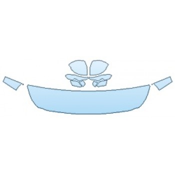 PAINT PROTECTION KIT - 2020 HYUNDAI SANTA FE SE HOOD (18 INCH) FENDERS MIRRORS - PRECUT PPF CLEAR BRA WRAP