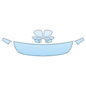 PAINT PROTECTION KIT - 2020 HYUNDAI SANTA FE SE HOOD (18 INCH WRAPPED EDGES) FENDERS MIRRORS - PRECUT PPF CLEAR BRA WRAP