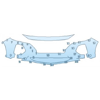 Precut PPF Kit – Clear Bra Paint Protection Film PAINT PROTECTION KIT - 2020 HYUNDAI SANTA FE SE BUMPER - PRECUT PPF CLEAR BRA WRAP