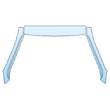 PAINT PROTECTION KIT - 2020 HYUNDAI SANTA FE SE ROOF A-PILLARS - PRECUT PPF CLEAR BRA WRAP