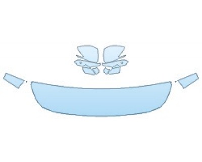 PAINT PROTECTION KIT - 2020 HYUNDAI SANTA FE ULTIMATE HOOD (18 INCH WRAPPED EDGES) FENDERS MIRRORS - PRECUT PPF CLEAR BRA WRAP