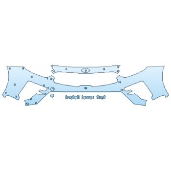 PAINT PROTECTION KIT - 2019 KIA FORTE SEDAN LXS BUMPER (2 PIECE ) - PRECUT PPF CLEAR BRA WRAP