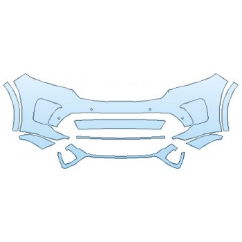 PAINT PROTECTION KIT - 2020 KIA SORENTO SX BUMPER (8 PIECE) - PRECUT PPF CLEAR BRA WRAP
