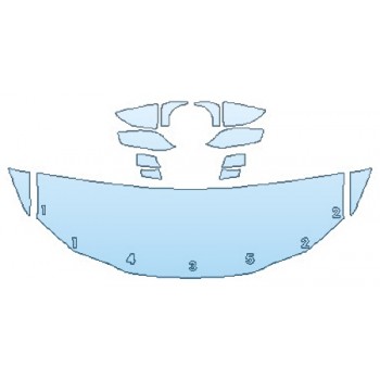 PAINT PROTECTION KIT - 2019 LEXUS ES 300H BASE HOOD (24 INCH) FENDERS MIRRORS - PRECUT PPF CLEAR BRA WRAP