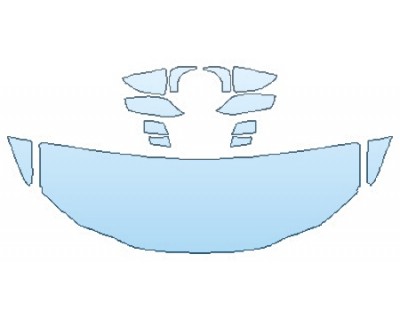 PAINT PROTECTION KIT - 2019 LEXUS ES 350 BASE HOOD (24 INCH WRAPPED EDGES) FENDERS MIRRORS - PRECUT PPF CLEAR BRA WRAP