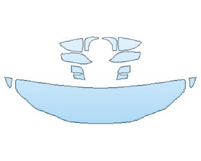 PAINT PROTECTION KIT - 2019 LEXUS ES 350 BASE HOOD (18 INCH WRAPPED EDGES) FENDERS MIRRORS - PRECUT PPF CLEAR BRA WRAP