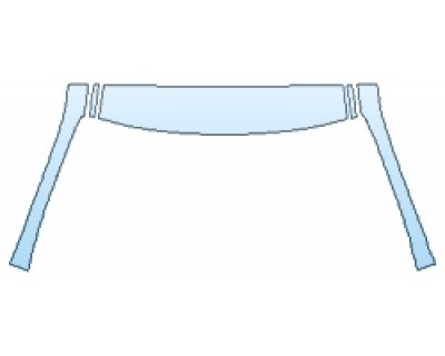 PAINT PROTECTION KIT - 2019 LEXUS ES 350 BASE ROOF A-PILLARS - PRECUT PPF CLEAR BRA WRAP