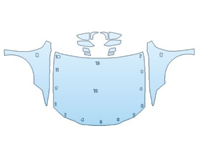 PAINT PROTECTION KIT - 2019 LEXUS ES 350 F-SPORT FULL HOOD FENDERS MIRRORS - PRECUT PPF CLEAR BRA WRAP