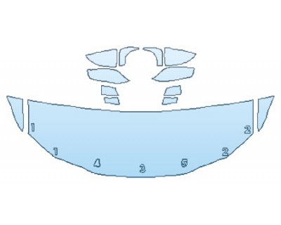 PAINT PROTECTION KIT - 2019 LEXUS ES 350 F-SPORT HOOD (24 INCH) FENDERS MIRRORS - PRECUT PPF CLEAR BRA WRAP