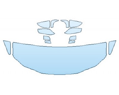 PAINT PROTECTION KIT - 2019 LEXUS ES 350 F-SPORT HOOD (24 INCH WRAPPED EDGES) FENDERS MIRRORS - PRECUT PPF CLEAR BRA WRAP