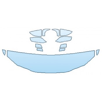 PAINT PROTECTION KIT - 2019 LEXUS ES 350 F-SPORT HOOD (18 INCH) FENDERS MIRRORS - PRECUT PPF CLEAR BRA WRAP