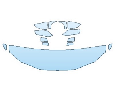 PAINT PROTECTION KIT - 2019 LEXUS ES 350 F-SPORT HOOD (18 INCH WRAPPED EDGES) FENDERS MIRRORS - PRECUT PPF CLEAR BRA WRAP