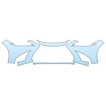 PAINT PROTECTION KIT - 2019 LEXUS ES 350 F-SPORT BUMPER - PRECUT PPF CLEAR BRA WRAP