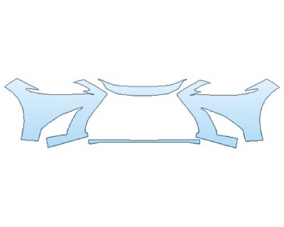 PAINT PROTECTION KIT - 2019 LEXUS ES 350 F-SPORT BUMPER - PRECUT PPF CLEAR BRA WRAP