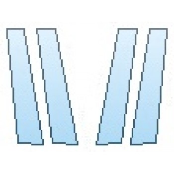 PAINT PROTECTION KIT - 2019 LEXUS ES 350 F-SPORT B-PILLARS - PRECUT PPF CLEAR BRA WRAP