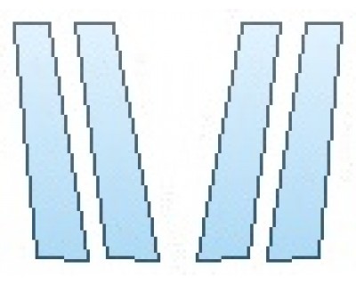 PAINT PROTECTION KIT - 2019 LEXUS ES 350 F-SPORT B-PILLARS - PRECUT PPF CLEAR BRA WRAP