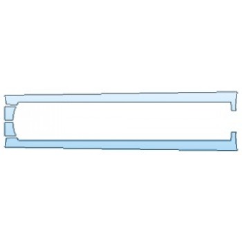 PAINT PROTECTION KIT - 2019 LEXUS ES 350 F-SPORT ROCKERS - PRECUT PPF CLEAR BRA WRAP