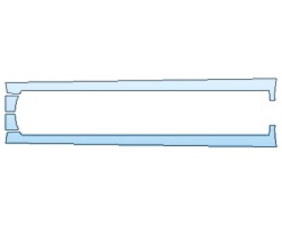 PAINT PROTECTION KIT - 2019 LEXUS ES 350 F-SPORT ROCKERS - PRECUT PPF CLEAR BRA WRAP