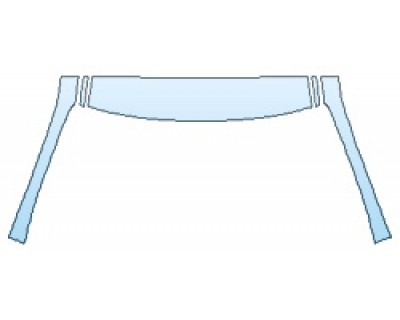 PAINT PROTECTION KIT - 2019 LEXUS ES 350 F-SPORT ROOF A-PILLARS - PRECUT PPF CLEAR BRA WRAP