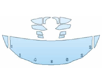 PAINT PROTECTION KIT - 2019 LEXUS ES 350 LUXURY HOOD (24 INCH) FENDERS MIRRORS - PRECUT PPF CLEAR BRA WRAP