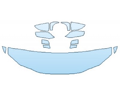 PAINT PROTECTION KIT - 2019 LEXUS ES 350 LUXURY HOOD (18 INCH) FENDERS MIRRORS - PRECUT PPF CLEAR BRA WRAP