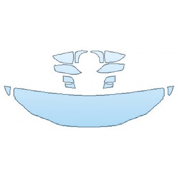 PAINT PROTECTION KIT - 2019 LEXUS ES 350 LUXURY HOOD (18 INCH WRAPPED EDGES) FENDERS MIRRORS - PRECUT PPF CLEAR BRA WRAP