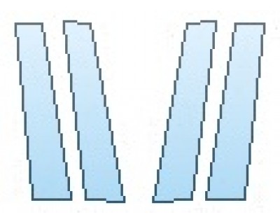 PAINT PROTECTION KIT - 2019 LEXUS ES 350 LUXURY B-PILLARS - PRECUT PPF CLEAR BRA WRAP