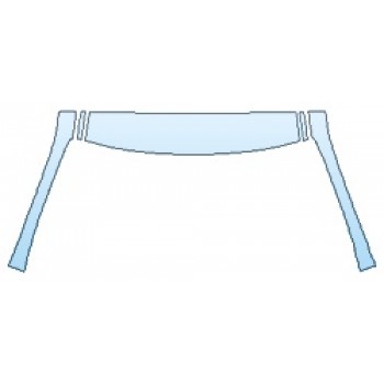 PAINT PROTECTION KIT - 2019 LEXUS ES 350 LUXURY ROOF A-PILLARS - PRECUT PPF CLEAR BRA WRAP