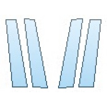 PAINT PROTECTION KIT - 2019 LEXUS ES 350 ULTRA LUXURY B-PILLARS - PRECUT PPF CLEAR BRA WRAP