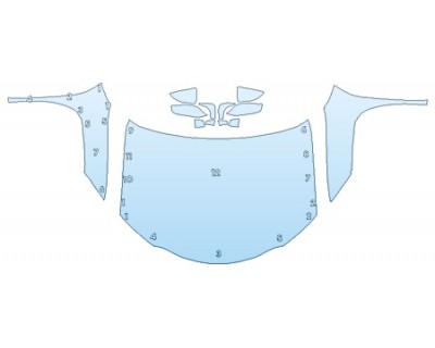 PAINT PROTECTION KIT - 2019 LEXUS UX BASE FULL HOOD FENDERS MIRRORS - PRECUT PPF CLEAR BRA WRAP