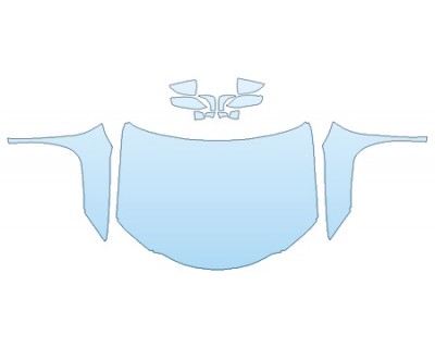 PAINT PROTECTION KIT - 2019 LEXUS UX BASE FULL HOOD (WRAPPED EDGES) FENDERS MIRRORS - PRECUT PPF CLEAR BRA WRAP