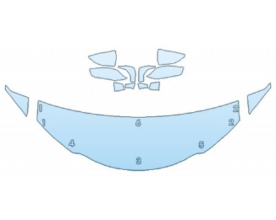 PAINT PROTECTION KIT - 2019 LEXUS UX BASE HOOD (24 INCH) FENDERS MIRRORS - PRECUT PPF CLEAR BRA WRAP