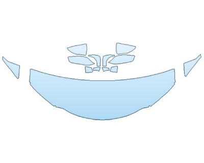 PAINT PROTECTION KIT - 2019 LEXUS UX BASE HOOD (24 INCH WRAPPED EDGES) FENDERS MIRRORS - PRECUT PPF CLEAR BRA WRAP