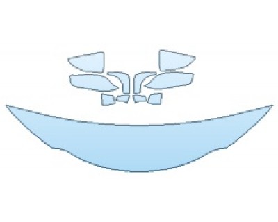 PAINT PROTECTION KIT - 2019 LEXUS UX BASE HOOD (18 INCH) MIRRORS - PRECUT PPF CLEAR BRA WRAP