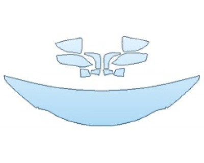 PAINT PROTECTION KIT - 2019 LEXUS UX BASE HOOD (18 INCH WRAPPED EDGES) MIRRORS - PRECUT PPF CLEAR BRA WRAP