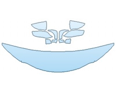 PAINT PROTECTION KIT - 2019 LEXUS UX F-SPORT HOOD (18 INCH WRAPPED EDGES) MIRRORS - PRECUT PPF CLEAR BRA WRAP