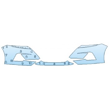 Precut PPF Kit – Clear Bra Paint Protection Film PAINT PROTECTION KIT - 2020 NISSAN ALTIMA BUMPER (5 PIECE) - PRECUT PPF CLEAR BRA WRAP